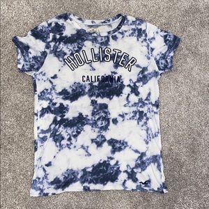 Hollister Blue Tie-Dye Tee Size S